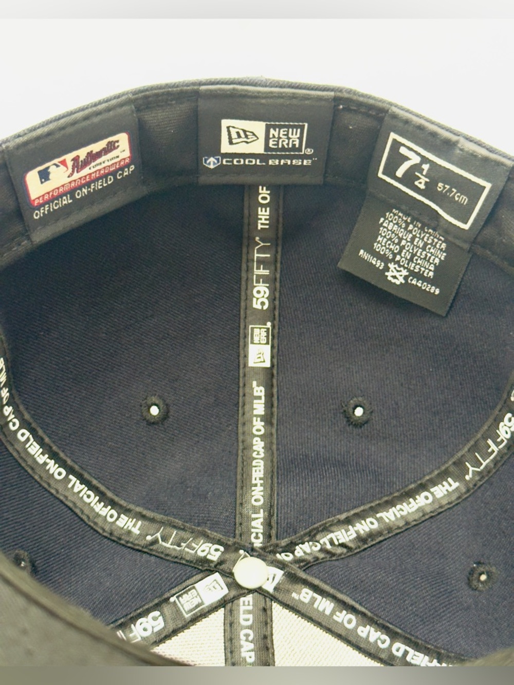 New Era 59Fifty New York Yankees Baseball Cap 27 World Championships Size 7-1/4 - Picture 15 of 16
